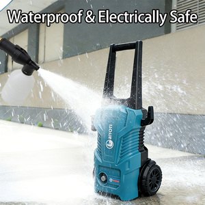 Hidrolavadora Eléctrica Portátil Comercial de Alta Presión de 2600W, Limpiador de Superficies a Chorro de 200 Bares, Máquina de Limpieza de Alta Potencia para 450L - Product Image 2