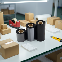 Cintas de Carbón con Base de Cera Aptas para Impresoras de Códigos de Barras, Ideales para Impresión de Etiquetas Utilizadas en las Industrias Alimentaria y Médica