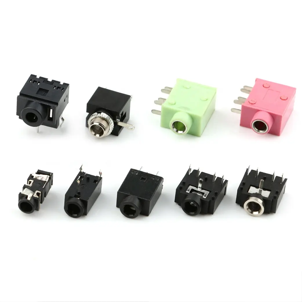 3/4/6/8 Pins 1/8" 1/8 inch PCB Female 3.5mm Panel Stereo Audio Jacks 3.5 mm Headphone Sockets Connector