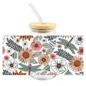 UV DTF tazza avvolge simpatico bambino 3D adesivo di trasferimento 16oz occhiali impermeabile pellicola di plastica personalizzabile per animali domestici per tazza - Product Image 4