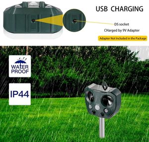 เครื่องไล่นกอัลตราโซนิกพลังแสงอาทิตย์,สำหรับใช้กลางแจ้งกันน้ำทนทานสำหรับสุนัขแมวหนูอุปกรณ์ไล่นก - Product Image 3