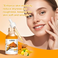 Suero Facial Antiarrugas con Logotipo Personalizado, Vitamina C, E, B5, Hidratante, Reparador, Calmante, Ácido Hialurónico, Blanqueador