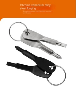 Équipement portatif extérieur de distribution d'énergie de secours d'EDC-combinaison croisée et droite de tête de tournevis de porte-clés - Product Image 6