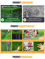 Gazon artificiel de qualité supérieure pour salle de sport extérieure, tapis de gazon pour football en salle, football de jardin, sports, piste de course