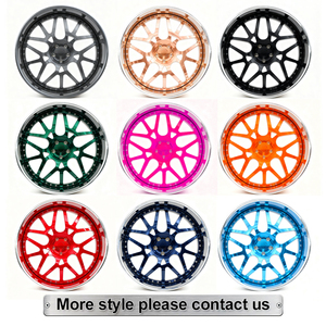 Jantes de voiture de tourisme en alliage or rose, forgées en deux parties, taille et couleur personnalisées, <span class=keywords><strong>sport</strong></span>, 40 mm, <span class=keywords><strong>4x4</strong></span> pour F250/F150 pour Sierra 2500/3500 - Product Image 3