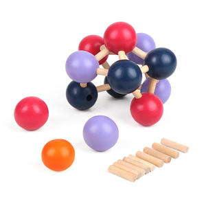 Vui vẻ luban khóa gỗ cổ điển unisex Đồ chơi <span class=keywords><strong>IQ</strong></span> Kiểm tra Quà Tặng ghép hình bằng gỗ câu đố cho trẻ em - Product Image 4