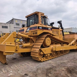 รถดันดิน CAT D8R พร้อมระบบตีนตะขาบและใบมีดสำหรับงานก่อสร้าง - Product Image 3