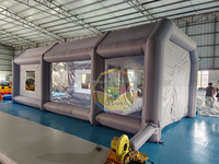 Station de travail automobile portable à vendre Cabina De Pintura Inflable Housse de voiture Tente de peinture mobile Cabine de peinture gonflable