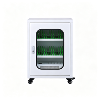 Armoire de charge pour tablettes et ordinateurs portables en métal, résistante aux intempéries, avec 10/12/15/30/60 compartiments, serrure électronique, ports USB, casier de rangement pour téléphones portables