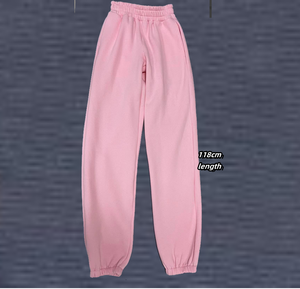 <span class=keywords><strong>Pantaloni</strong></span> da <span class=keywords><strong>donna</strong></span> extra lunghi per 185cm di altezza da <span class=keywords><strong>donna</strong></span> con fascia elastica bassa MOQ <span class=keywords><strong>pantaloni</strong></span> da jogging in cotone 330gsm - Product Image 4