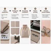 Pochette en suède écologique personnalisée avec logo OEM, sac à bijoux en velours doux avec cordon de serrage pour flacon de parfum, impression sérigraphique