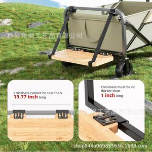 Wooden Stroller <b>Stand</b> Detachable Camping Cart Accessory Solid Wood Platform For Kids Step - Product Image 3