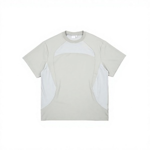 Camiseta de Manga Raglán para Hombre, Diseño Color Block, Corte Regular, Transpirable, Tejido de Punto, 100% Poliéster, Cuello Redondo, Diseño Sólido Informal - Product Image 4