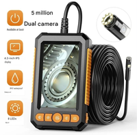 Nouvel endoscope à double caméra de 4,3 pouces avec écran d'affichage pour la réparation industrielle automobile et des canalisations