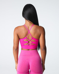Vente en gros de soutien-gorge de fitness avec dos croisé soutien-gorge de sport avec logo personnalisé pour la gymnastique sexuelle et le yoga - Product Image 4
