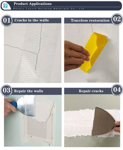 Ruban en fibre de verre auto-adhésif, panneau de plâtre, ruban auto-adhésif pour <span class=keywords><strong>réparation</strong></span> de fissures murales, couleur blanche - Product Image 4