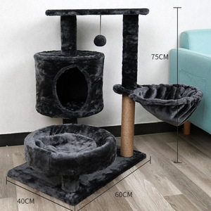 GMTPET Eco-Friendly Sisal <strong>Cat</strong> <strong>Climbers</strong> Post Climbing Scratching Small Sleep Spoon <strong>Cat</strong> Tree Carton Packaging - Product Image 4