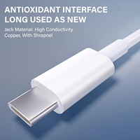 Cable USB C a USB C de Fábrica de 1.8m para Teléfono Android, Cable de Datos de Carga Rápida de 5A