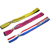 Bracelet en polyester imprimé écologique avec fermoir pour festival, fabriqué par l'usine textile de Guangzhou