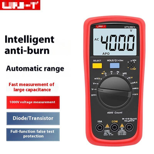 UNI-T UT136C+ มัลติมิเตอร์แบบดิจิตอลแบบพกพา ทดสอบความต้านทาน HFE ทรานซิสเตอร์ ทนทานต่อการตกกระแทก 2 เมตร เครื่องมือวัดสำหรับงานบำรุงรักษา HVAC - Product Image 2
