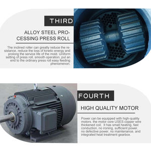 Máquinas Weiwei Equipamentos Agrícolas Baratos Fish Feed Processing Machines Preço 40-100 kg/h Pequeno agregado familiar Aves Frango Feed - Product Image 3