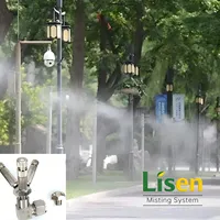 Kit de brumisation intelligent haute pression Smlisens, brumisation extérieure pour espaces de loisirs, brumisation artificielle pour jardin