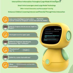 Robot Educativo con Voz Inteligente IA para Diálogo, de Plástico, para la Educación Temprana de Niños, Aprendizaje de <span class=keywords><strong>Cuentos</strong></span> y Canciones <span class=keywords><strong>Infantiles</strong></span> - Product Image 6