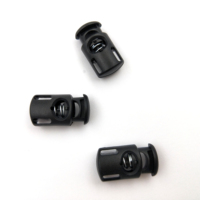 Boucle plastique à ressort multi-matériaux avec bouchon de cordon à un trou pour pistolet à eau peint Serrure de cordon en plastique 7mm sans nickel