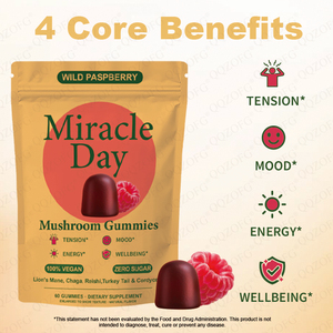 Gummies Miracle Day pour <span class=keywords><strong>Homme</strong></span> et Femme : Soutien Énergétique, Amélioration <span class=keywords><strong>de</strong></span> <span class=keywords><strong>l</strong></span>'Humeur, Santé, Équilibre Corporel et Immunité – Favorise le Métabolisme (Marque Blanche) - Product Image 4