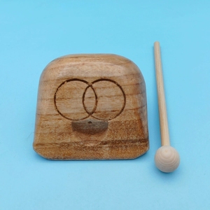 Wholesale Solid Wood Single Tone Wood <b>Block</b> With Mallet Orff Percussion Instrument Kids <b>Wooden</b> Temple <b>Block</b> Rhythm Musical - Product Image 5