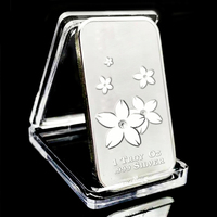 Lingot en métal plaqué argent souvenir du Japon en gros 1 gramme une once lingot d'argent