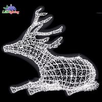 Premium Kerst 3d Led Decor Outdoor Binnentuin Rendieren Tunnel Boog Dieren Bloemen Valentijnsdag Display Motief Lichten