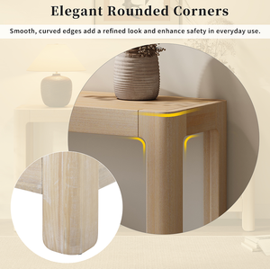 Modern Farmhouse <b>Console</b> <b>Table</b> with Solid Wood and MDF Panel Eco-Friendly Durable Design for Living Room & Hotel Use - Product Image 3
