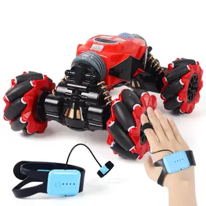 Alta velocidad 2,4g 360 grados Detección de gestos manuales Twister RC Stunt Drift Dual control remoto coche juguetes para niños con luz