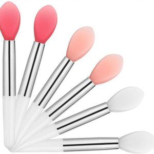 แปรงทาลิปสติกซิลิโคนขนาดเล็กแบบพกพา ชุดเดียวสำหรับมือใหม่ - Product Image 4