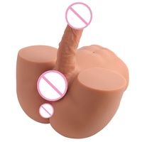 Großhandel Realistische Masturbationsbecher für Frauen, Gay-Spielzeug, Halber Männlicher Torso mit Großem Dildo, Sexspielzeug-Puppe