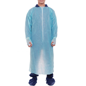 Prix bon marché jetable robe en plastique CPE avec manchon boucle de pouce manchette 35g/40g/45g - Product Image 1