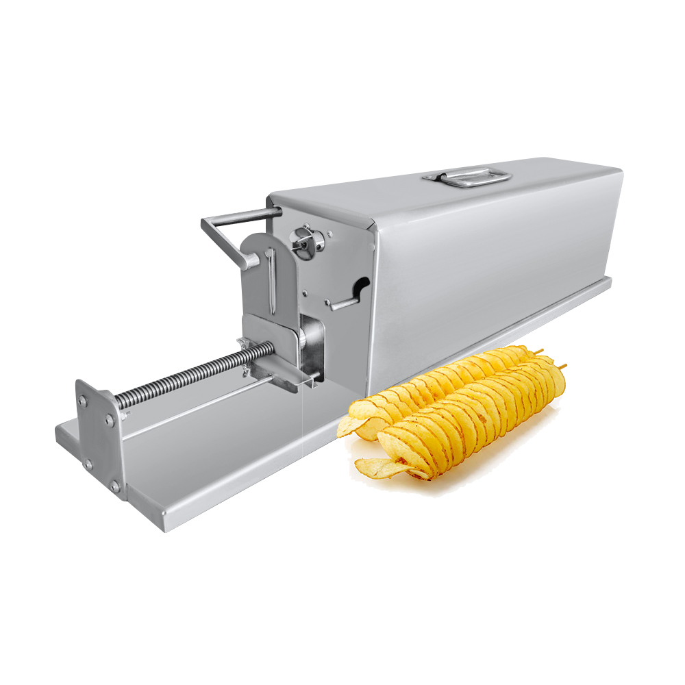 Hand Crank Twist Aardappel Chips Cutter Aardappel Spiraal Snijder Automatisch Maken Twist Aardappel Toren Machine