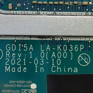Original nuevo para Dell Vostro 3400 3500/ Inspiron 3501 placa base i5-1135G7 MX330 0YFV38 GDI5A LA-K036P - Product Image 4