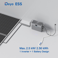 Invertisseur hybride Deye ESS et batterie SUN-BK250-2.56KWH-EU, pack de batteries lithium-ion, batterie solaire portable 2,5 kW