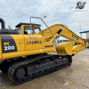 Excavatrice sur chenilles d'occasion Komatsu 200, marque japonaise d'origine, 20 tonnes, taille moyenne, excavatrice sur chenilles d'occasion - Product Image 5