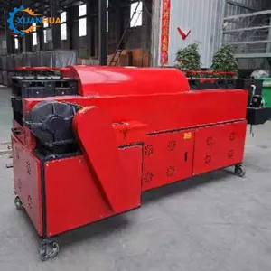 10KW CNC Scaffold Steel Metal Pipe Straightener Machine Rust Removal Copper Pipe Automatic Metal Tube Painting Straightening Mac