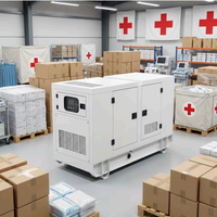 Générateur diesel mobile compact 10 kW 15 kVA à démarrage automatique ATS, silencieux, à châssis ouvert, directement de l'usine chinoise
