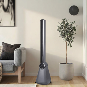 <span class=keywords><strong>Ventilateur</strong></span> de <span class=keywords><strong>colonne</strong></span> de tour à 3 vitesses sans lame 50W avec minuterie de télécommande 3 modes d'installation au sol pour le refroidissement de l'hôtel certifié ROHS - Product Image 3