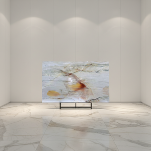 Dalle de quartzite naturel poli effet arc-en-ciel, pierre multicolore pour comptoir de salle de bain moderne, étanche, pour hôtel - Product Image 5
