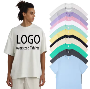 FLOWORA 250 GSM Quick-Drying Custom T-Shirt for Men Heavy <b>Weight</b> Oversized <b>Blank</b> T-Shirt Solid Pattern PUFF Tshirts - Product Image 1