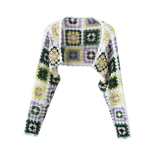 Runwaylover-cárdigan de punto calado para <span class=keywords><strong>mujer</strong></span>, moda 1179 Jacquard <span class=keywords><strong>2022</strong></span> - Product Image 2