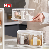 Boîte à condiments pour produits de cuisine, pot à épices, boîte à épices, boîte à épices multi-grilles