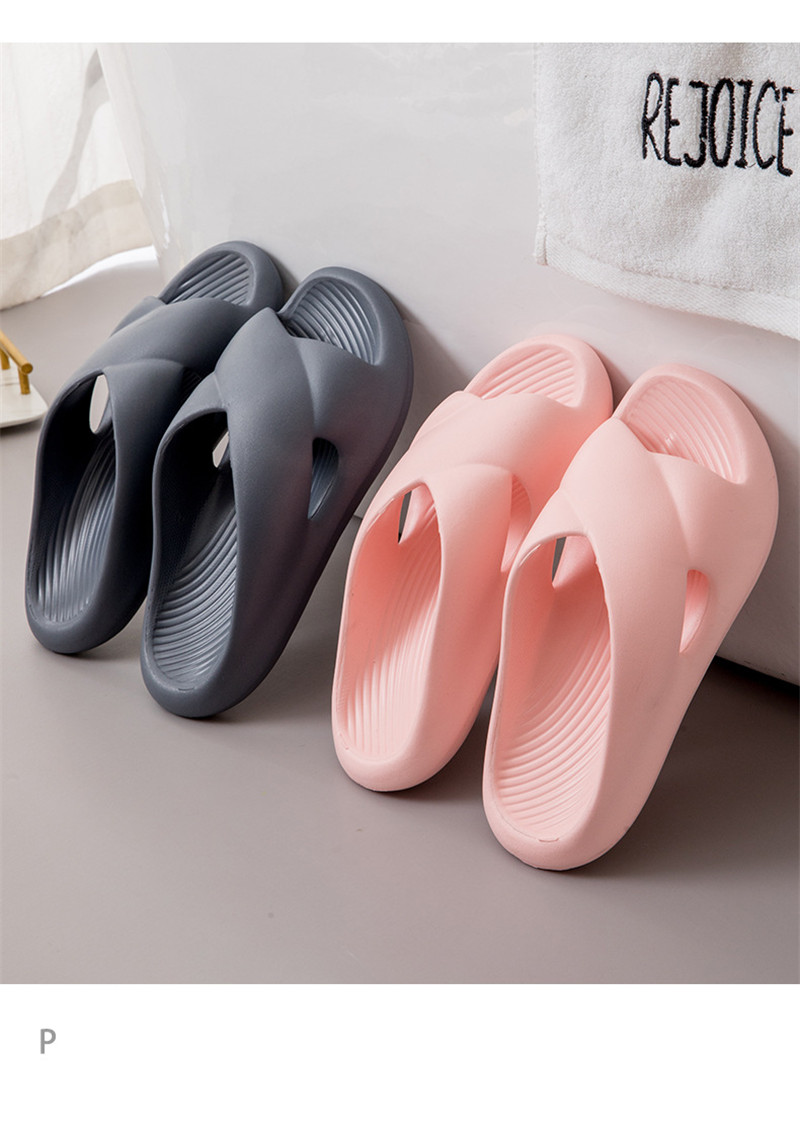 Summer Slippers Home Thick Soles Bathroom Slipper EVA Shower Slides Sandals