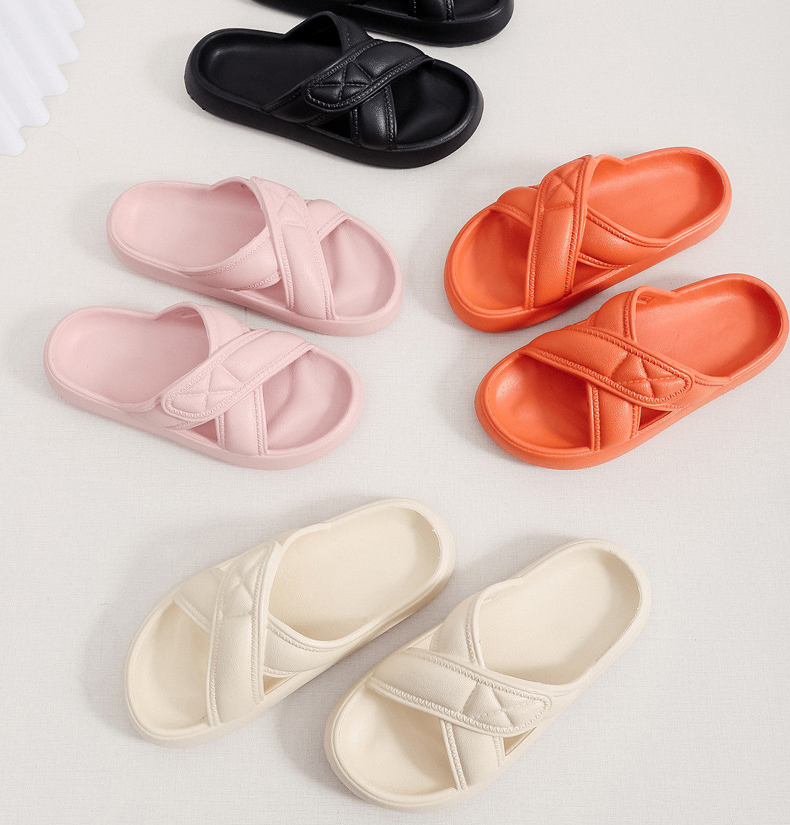 Womens Slippers Beach Slides Men's Thick Sole Indoor Bathroom Slipper for Men